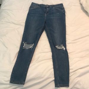 TOPSHOP Jamie high waisted skinny jeans, W32, L32